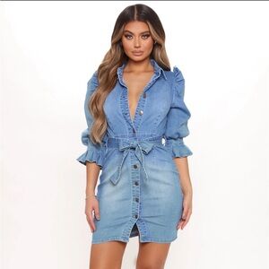 Fashion Nova denim mini dress